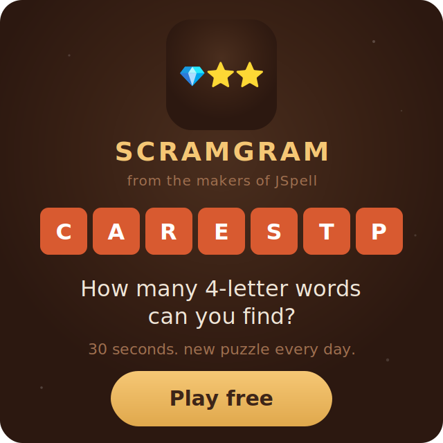Play Scramgram — Free Word Game
